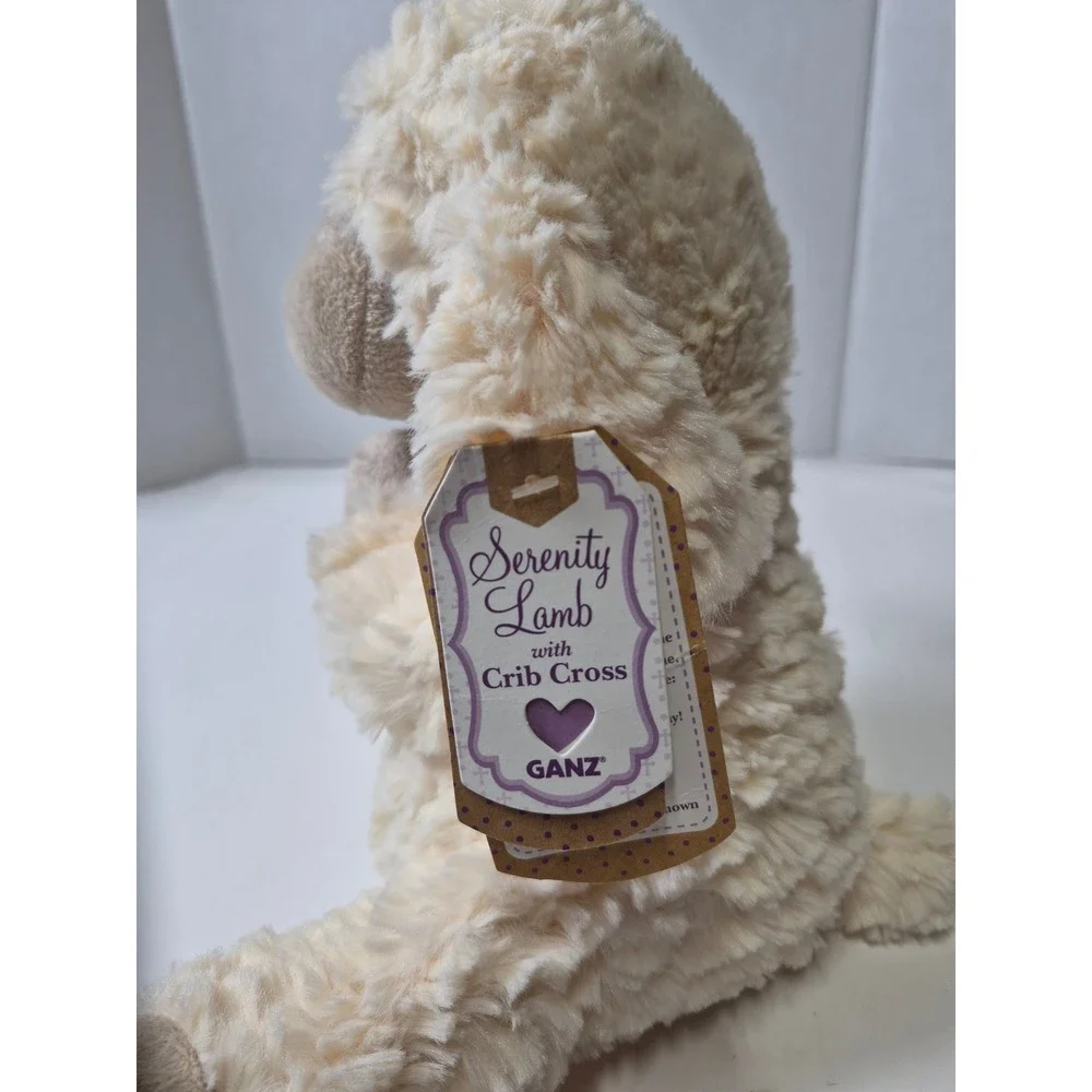 Ganz Serenity Lamb Praying Plush Cream Stuffed Animal HE10233 Religious Gift 9in